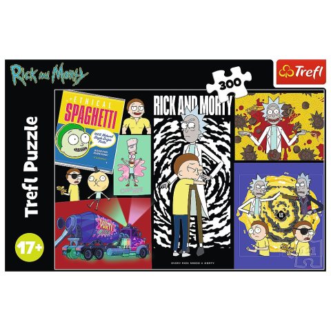 Puzzle trefl 300 rick and morty un loc ciudat in galaxie copii varsta 14 ani - +15 ani [2]