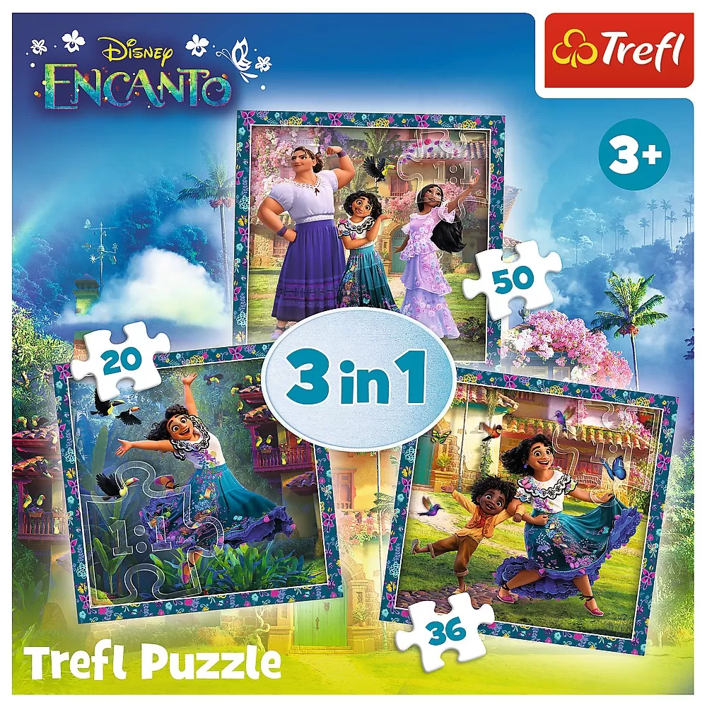 Puzzle trefl 3in1 bang disney encanto eroii din encanto [4]