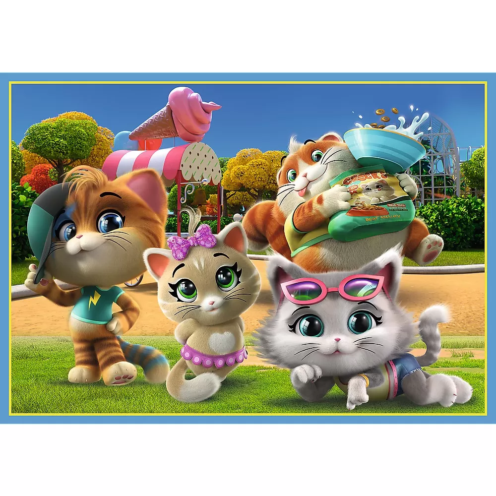 Puzzle trefl 44 cats 4in1 echipa pisicilor [2]