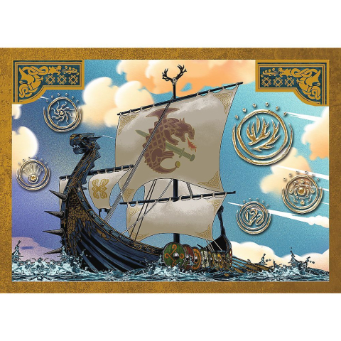 Puzzle trefl 4in1 cum sa iti dresezi dragonul zilele dragonului copii varsta 4 ani - 10 ani [4]