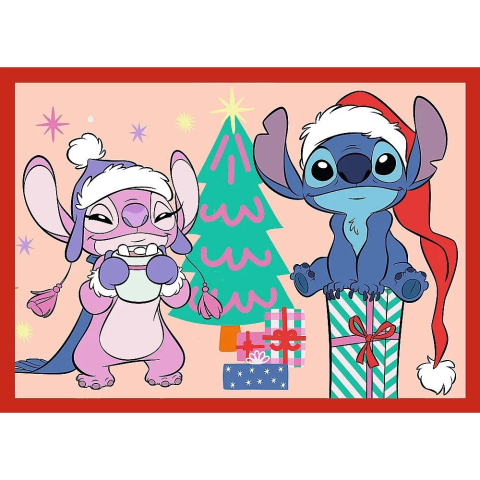 Puzzle trefl 4in1 disney lilo si stitch de craciun copii cu varsta peste 4 ani [2]