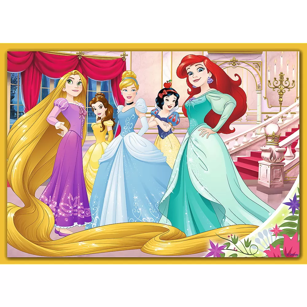 Puzzle trefl 4in1 disney princess -  ziua fericita [1]