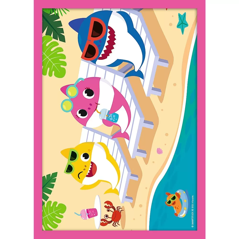 Puzzle trefl 4in1 familia shark [3]