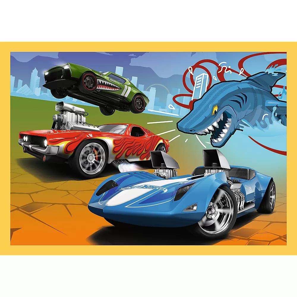 Puzzle trefl 4in1 hot wheels vehicule [3]
