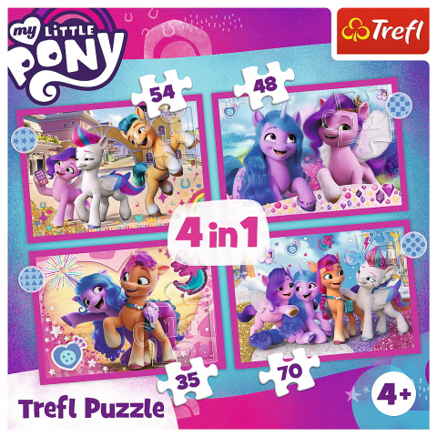 Puzzle trefl 4in1 my little pony - poneii colorati [5]