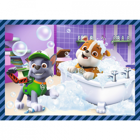 Puzzle trefl 4in1 patrula catelusilor activitatile zilnice ale echipei [3]