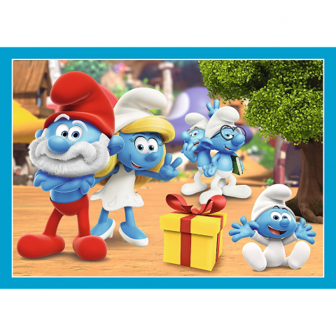 Puzzle trefl 4in1 strumfii satul strumfilor [2]