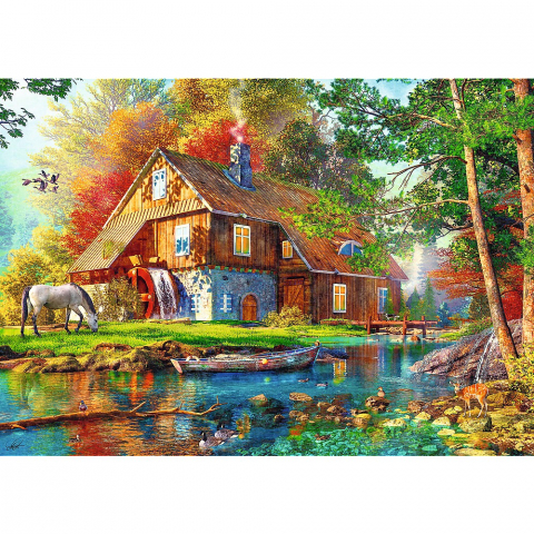 Puzzle trefl 500 cabana langa rau [1]