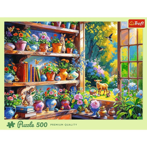 Puzzle trefl 500 dimineata de primavara in orangerie copii varsta 10 ani - +15 ani [2]