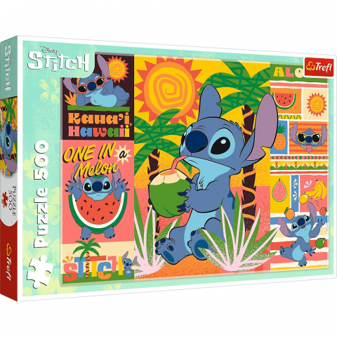 Jucării și Jocuri pentru copii - Puzzle trefl 500 disney stitch in vacanta