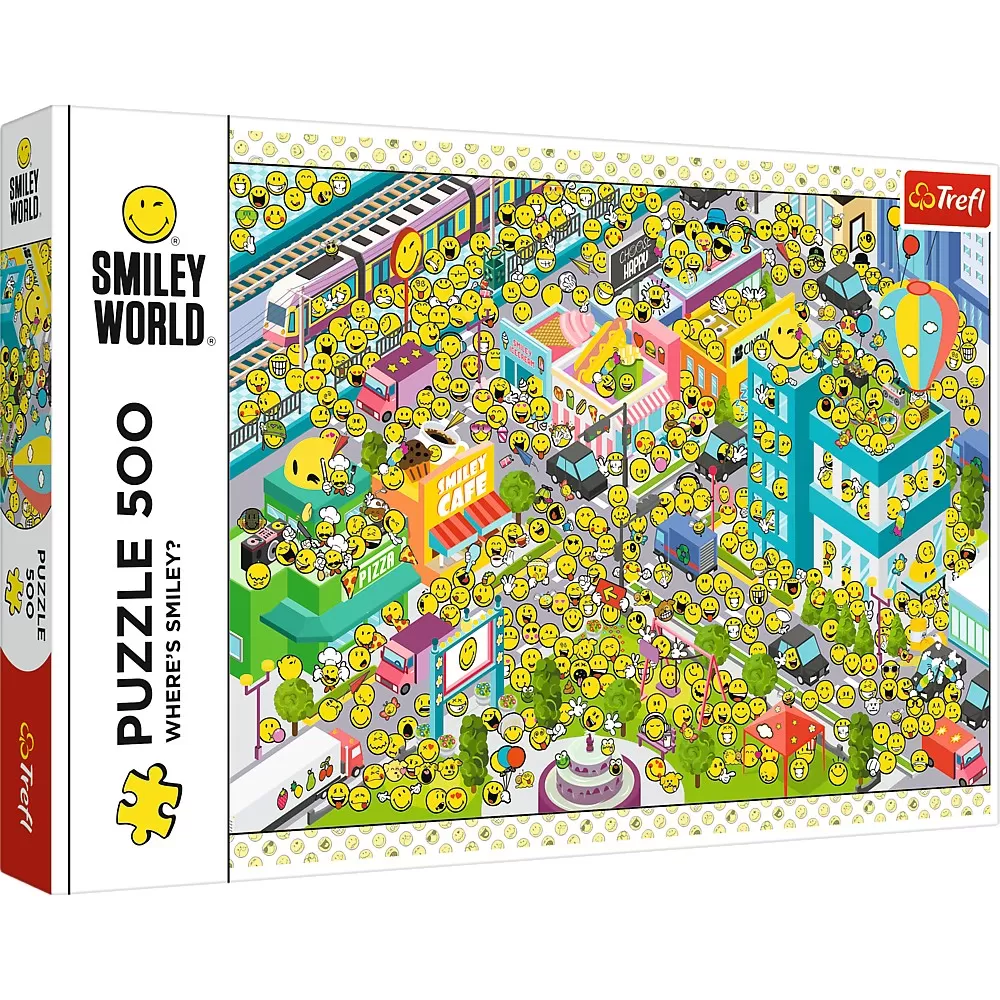 Jucării și Jocuri pentru copii - Puzzle trefl 500 lumea smiley