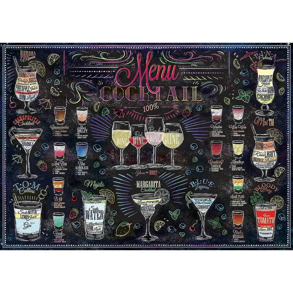 Puzzle trefl 500 meniul de cocktailuri [1]