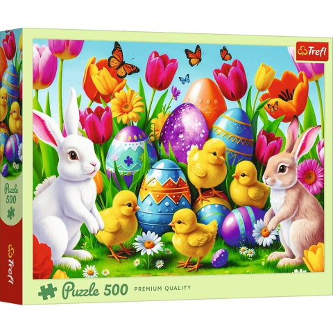 Jucării și Jocuri pentru copii - Puzzle trefl 500 pajistea de paste copii varsta 10 ani - +15 ani