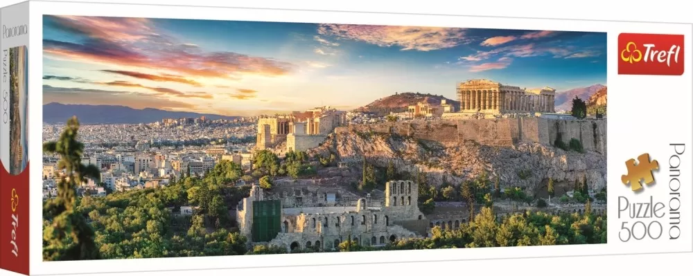 Jucării și Jocuri pentru copii - Puzzle trefl 500 panorama acropolis atena