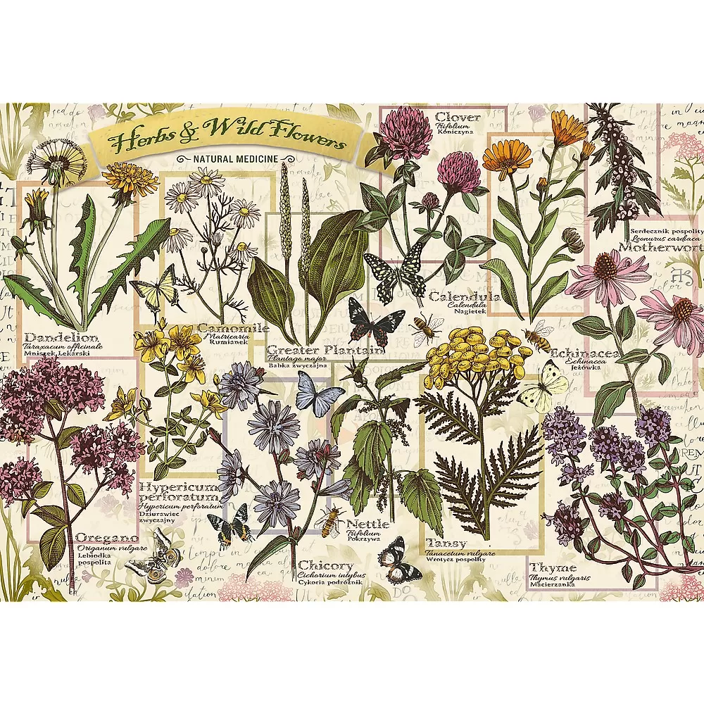 Puzzle trefl 500 plante si flori salbatice [1]