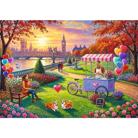 Puzzle trefl 500 premium plus love story londra romantica [1]