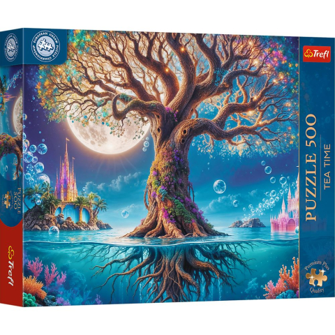 Jucării și Jocuri pentru copii - Puzzle trefl 500 premium plus tea time campionatul european copacul magic copii cu varsta peste 10 ani