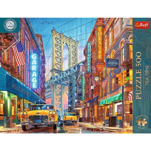 Puzzle trefl 500 premium plus tea time campionatul european vedere a podului manhattan copii cu varsta peste 10 ani [2]