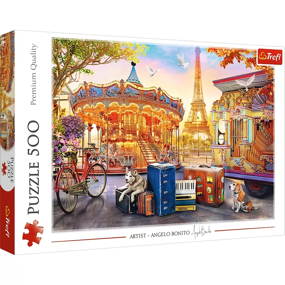 Jucării și Jocuri pentru copii - Puzzle trefl 500 sarbatoare in paris