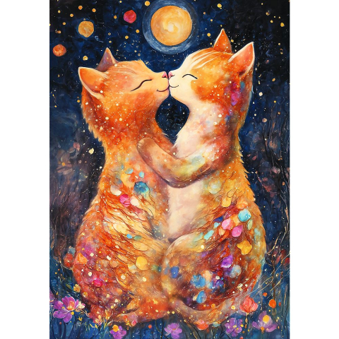 Puzzle trefl 500 sarut in lumina lunii copii varsta 10 ani - +15 ani [1]
