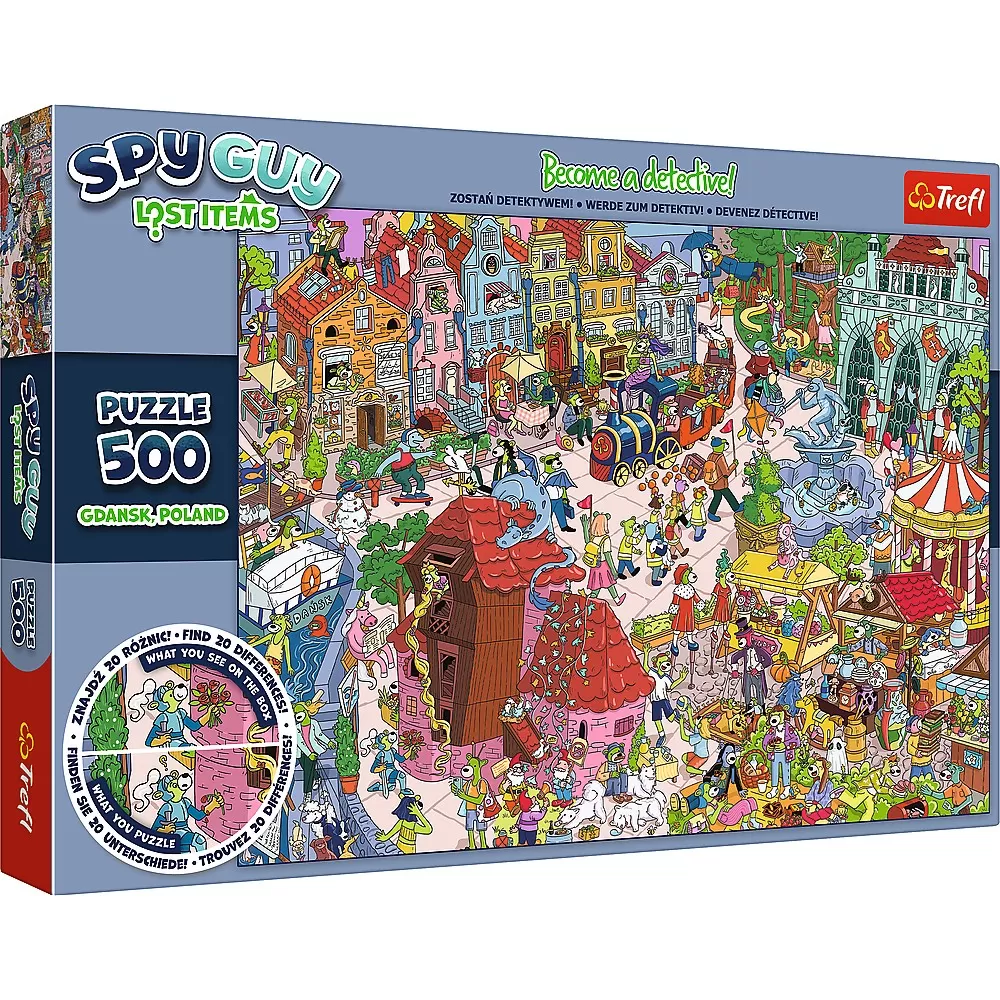 Jucării și Jocuri pentru copii - Puzzle trefl 500 spy guy obiecte pierdute in gdansk polonia