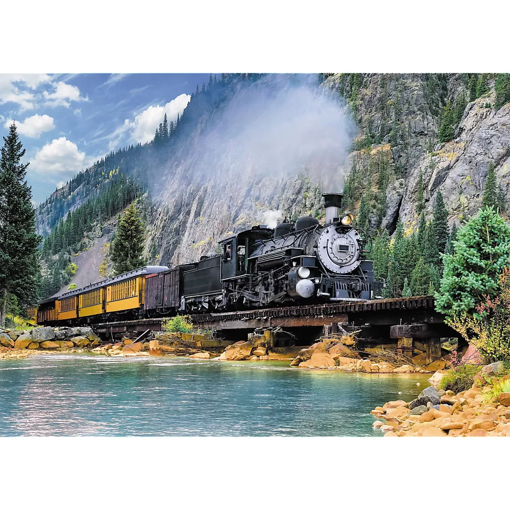 Puzzle trefl 500 tren prin munti [1]
