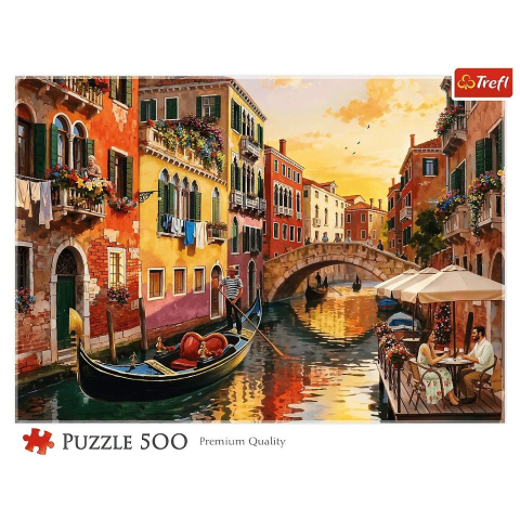 Puzzle trefl 500 venetia la apus de soare copii varsta 10 ani - +15 ani [2]