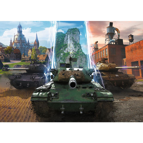 Puzzle trefl 500 world of tanks timp pentru actiune copii varsta 10 ani - +15 ani [1]
