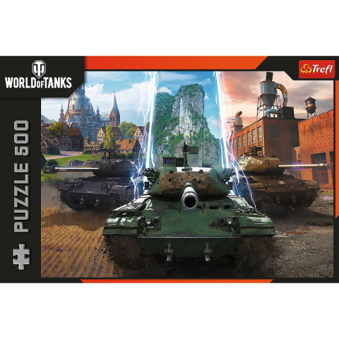 Puzzle trefl 500 world of tanks timp pentru actiune copii varsta 10 ani - +15 ani [2]