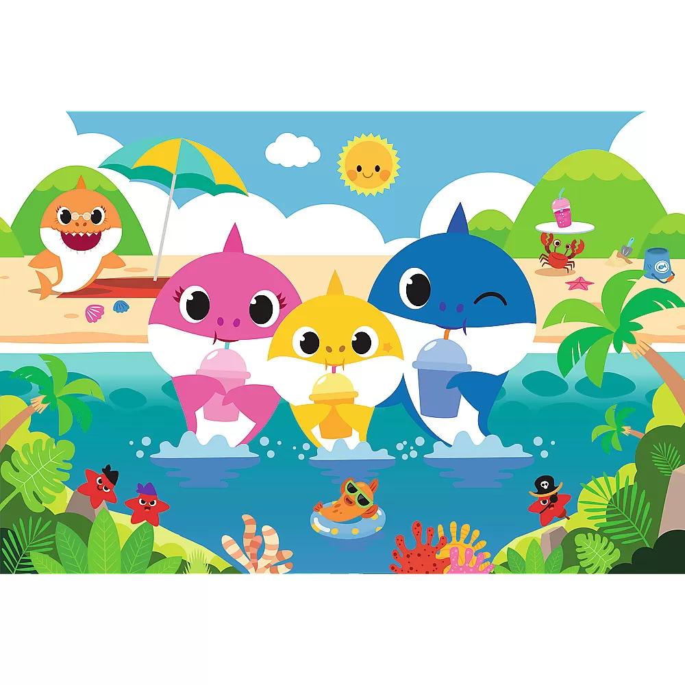 Puzzle trefl 60 baby shark - familia in vacanta [1]