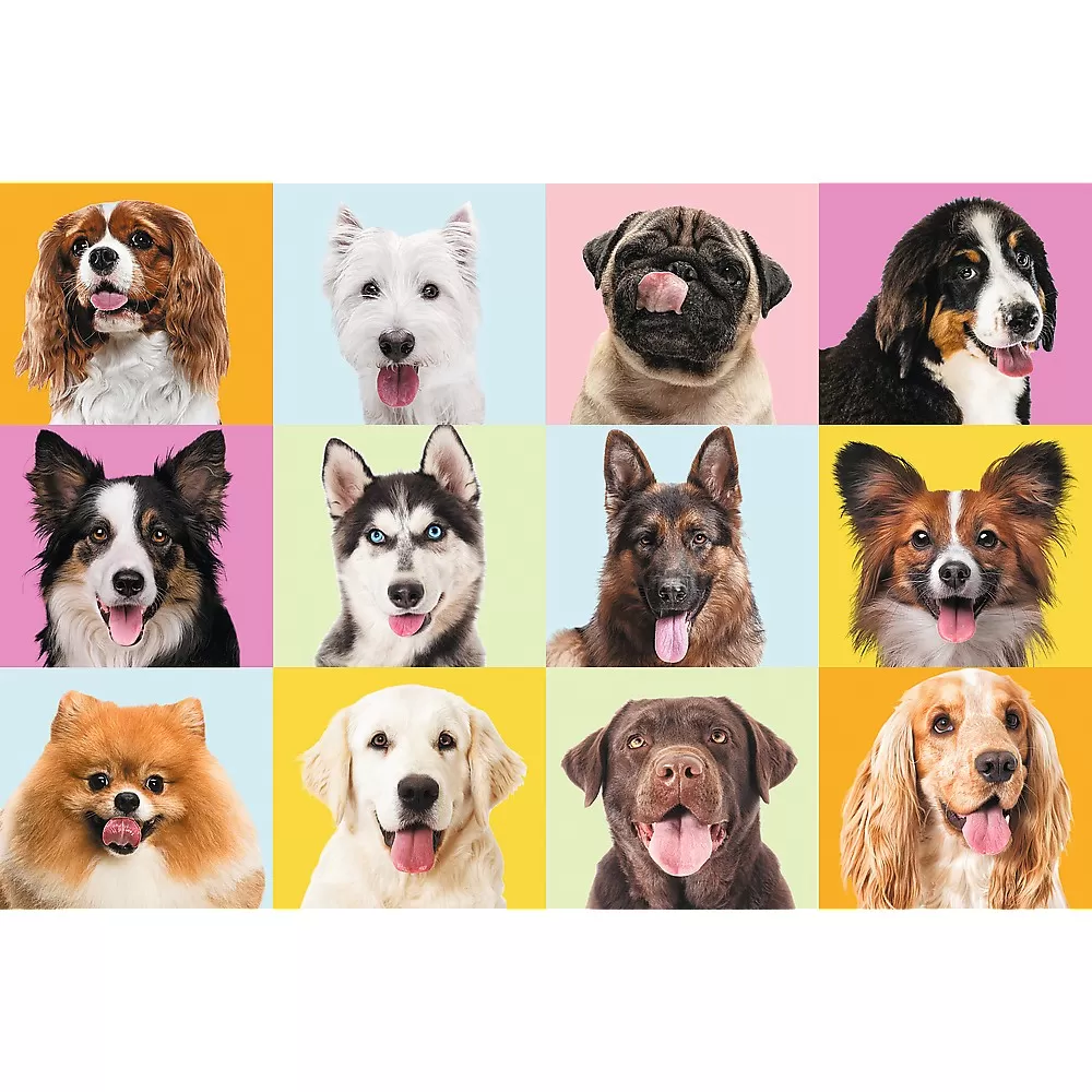Puzzle trefl 60 catei draguti, copii varsta 3 ani pana la 6 ani [1]