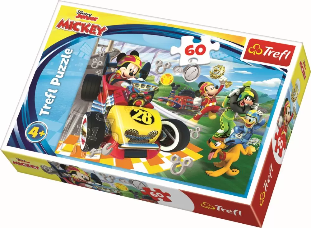 Jucării și Jocuri pentru copii - Puzzle trefl 60 la raliu cu prietenii, copii varsta 4 ani pana la 8 ani