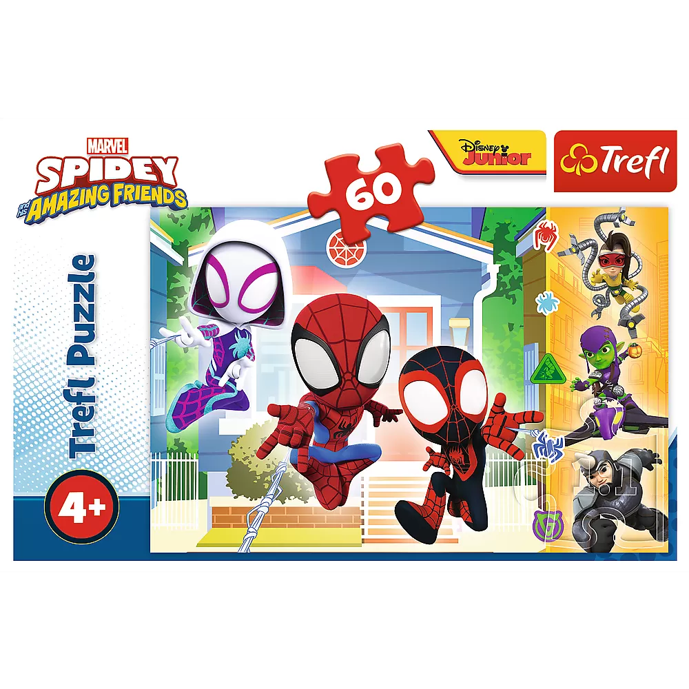 Jucării și Jocuri pentru copii - Puzzle trefl 60 lumea lui spidey
