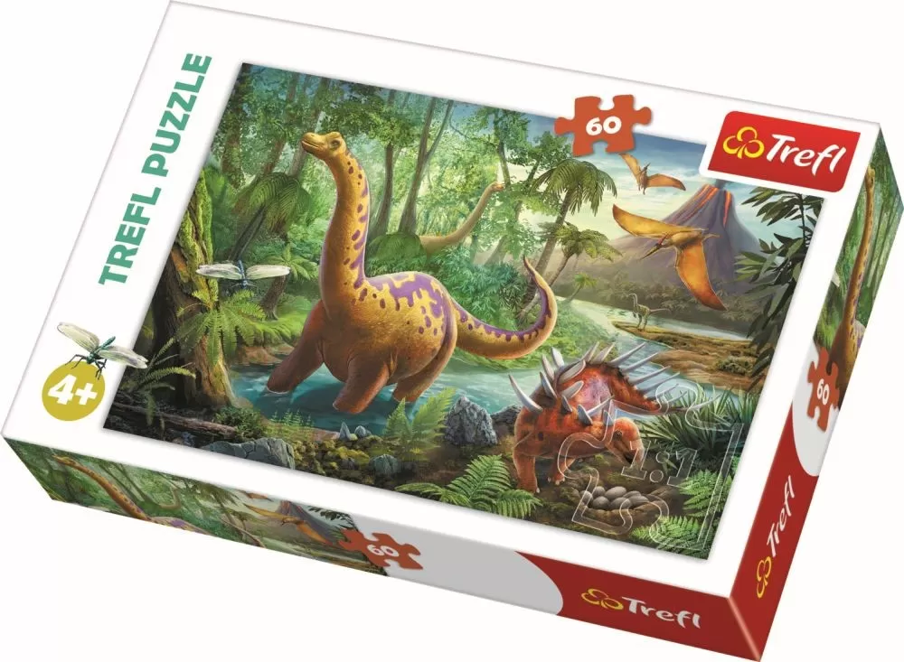 Jucării și Jocuri pentru copii - Puzzle trefl 60 migratia dinozaurilor