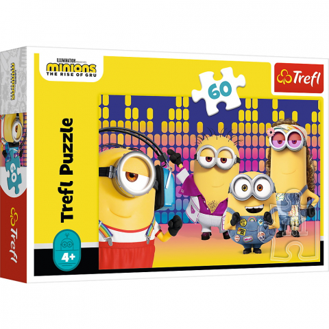 Jucării și Jocuri pentru copii - Puzzle trefl 60 minionii dansatori