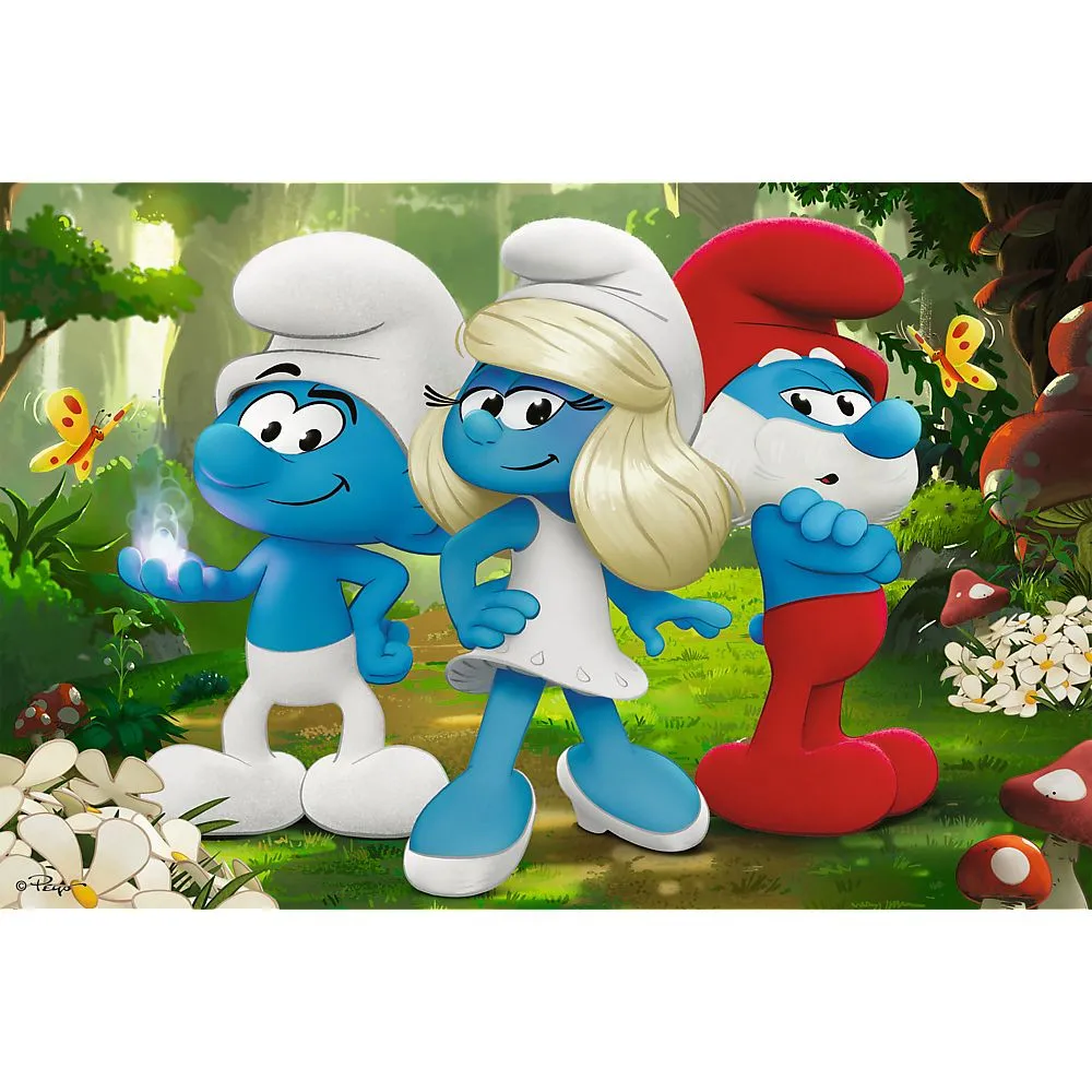 Puzzle trefl 60 padurea fermecata de strumfi, copii varsta 4 ani pana la 8 ani [1]