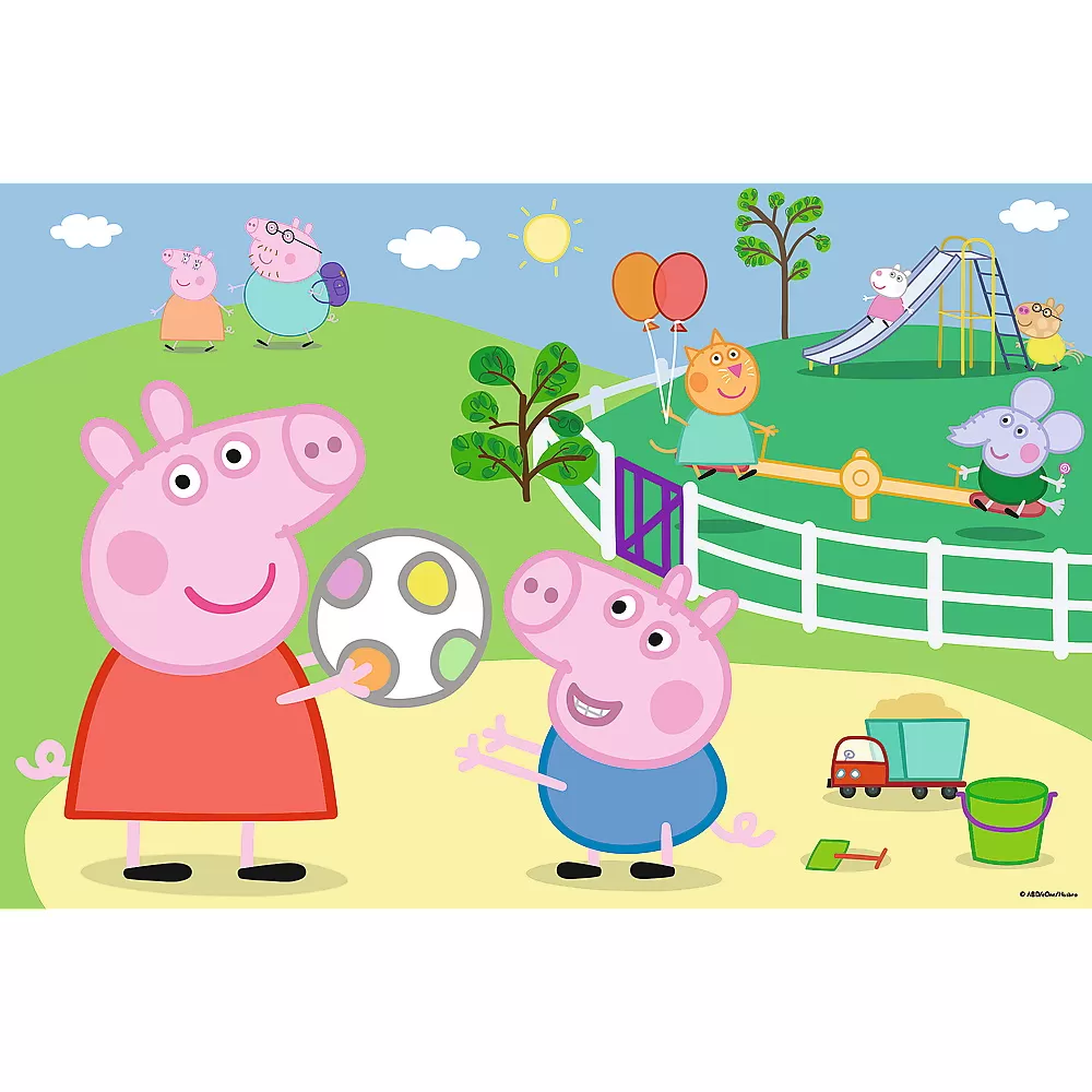 Puzzle trefl 60 peppa pig distractie cu prietenii [1]