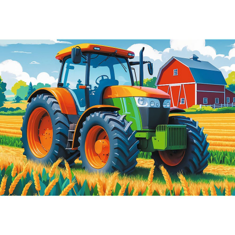 Puzzle trefl 60 vehicul de fermier copii varsta 4 ani - 9 ani [1]