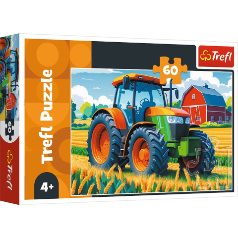 Jucării și Jocuri pentru copii - Puzzle trefl 60 vehicul de fermier copii varsta 4 ani - 9 ani