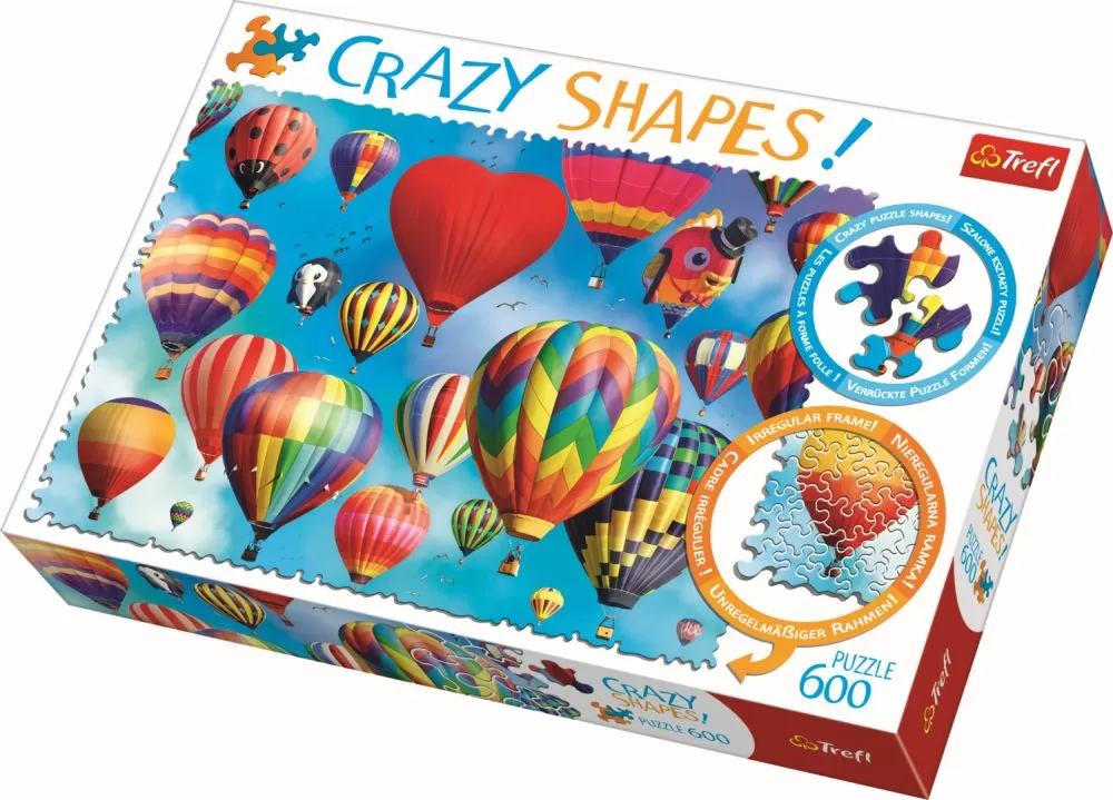 Jucării și Jocuri pentru copii - Puzzle trefl 600 cu piese ciudate - baloane colorate, copii varsta 10 ani pana la +15 ani