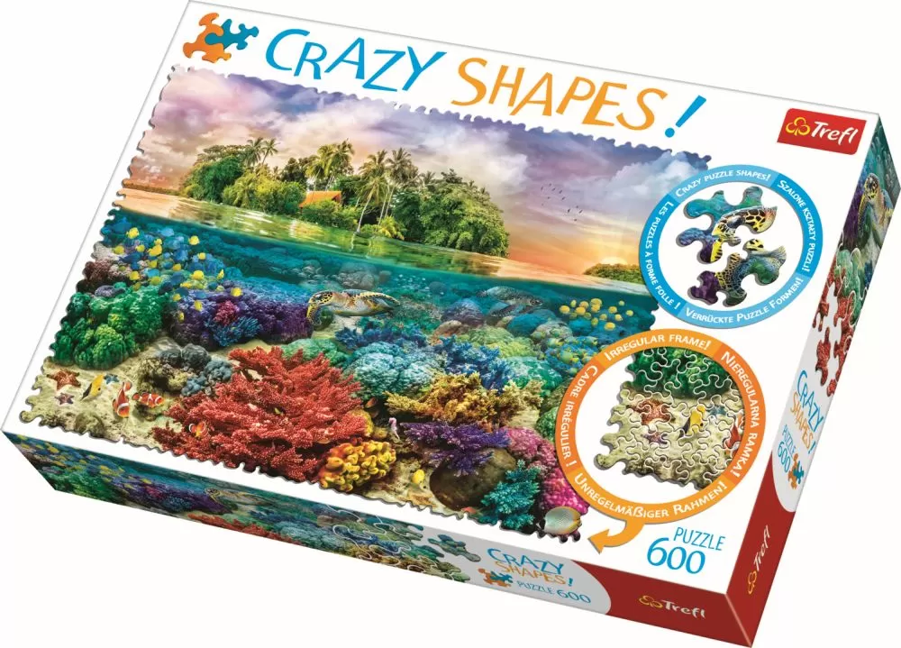 Jucării și Jocuri pentru copii - Puzzle trefl 600 cu piese ciudate - insula exotica, copii varsta 10 ani pana la +15 ani