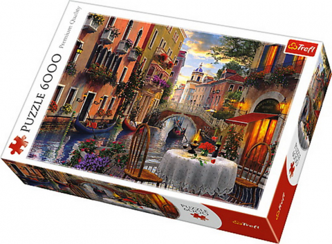 Jucării și Jocuri pentru copii - Puzzle trefl 6000 cina romantica