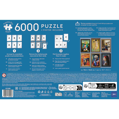 Puzzle trefl 6000 premium plus colectie de arta distractiva cu poster inclus copii 14 ani - +15 ani [3]