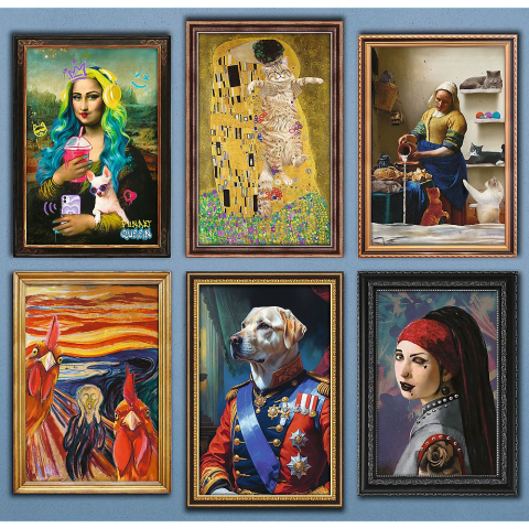Puzzle trefl 6000 premium plus colectie de arta distractiva cu poster inclus copii 14 ani - +15 ani [1]