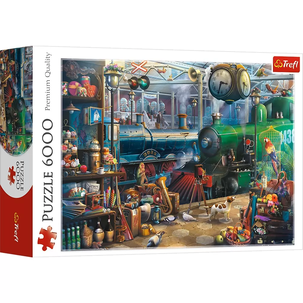 Puzzle 3000 - 6000 piese - Puzzle trefl 6000 statia de tren
