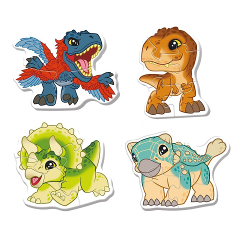 Puzzle trefl baby clasic jurassic world dinozauri draguti copii varsta 2 ani - 6 ani [1]