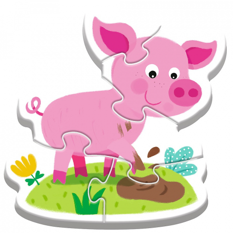Puzzle trefl baby clasic la ferma 14 piese [3]