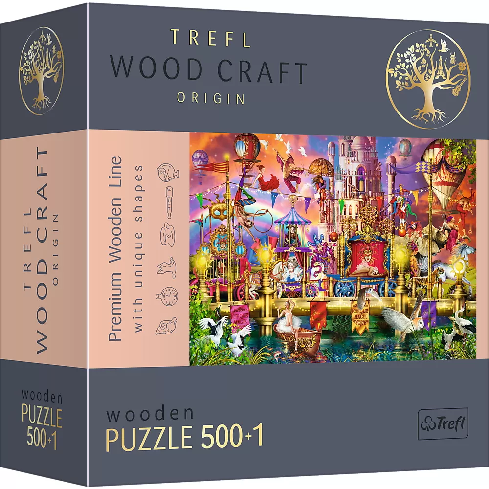 Jucării și Jocuri pentru copii - Puzzle trefl din lemn 500+1 piese lumea magica 