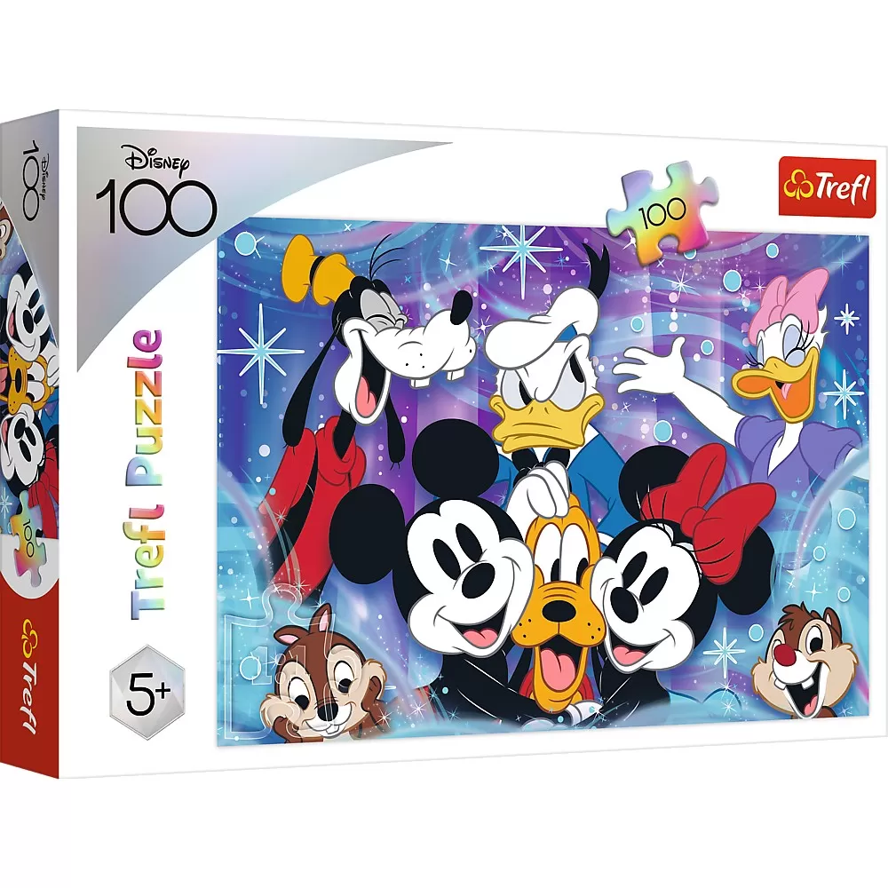 Jucării și Jocuri pentru copii - Puzzle trefl disney 100 prietenii fericiti