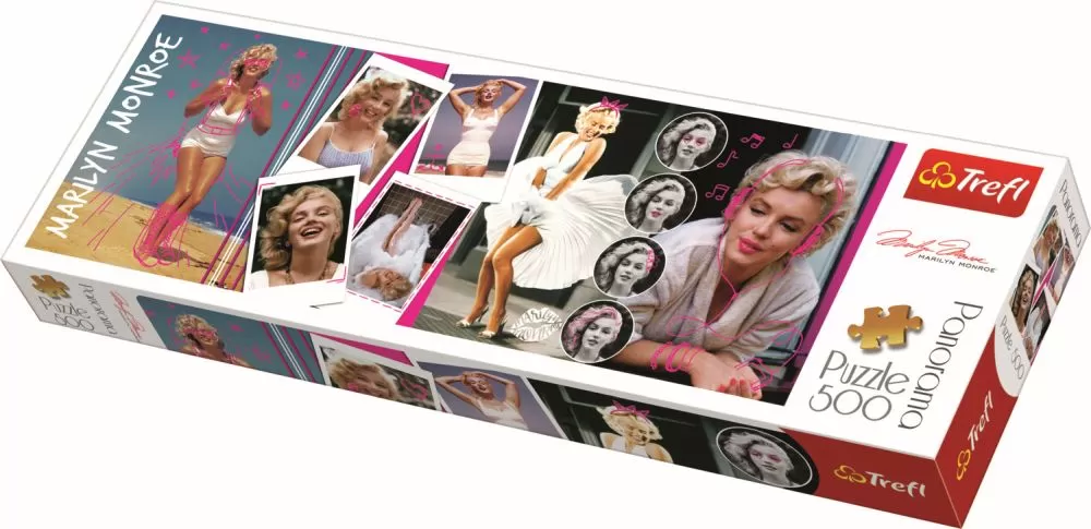 Jucării și Jocuri pentru copii - Puzzle trefl panorama 500 colaj marilyn monroe